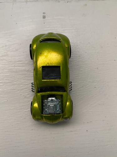 Hot Wheels Redlines 1967 Cusctom Volkswagen VW Bug Antifreeze Green w/ Button - Picture 4 of 6