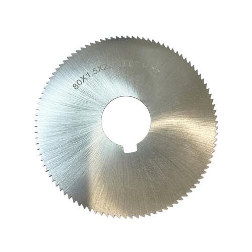 80MM DIAMTER SLITTING SAW 1.5MM WIDE HIGH SPEED STEEL 22MM BORE WITH KEYWAY RDG