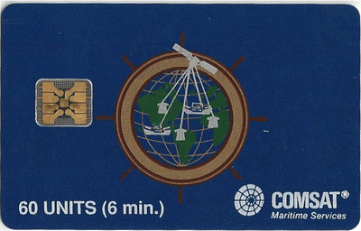 TK 60 telephone card/phonecard Comsat 60u chip S14 gold