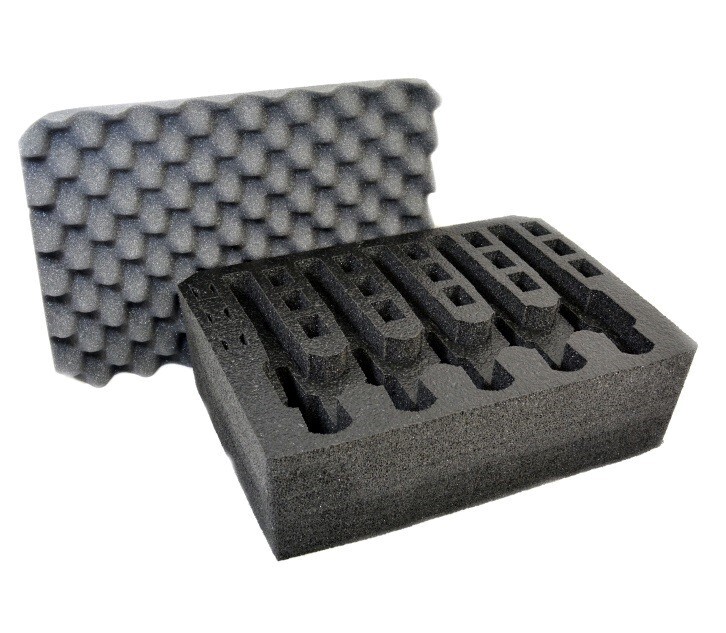 Pelican Vault V300 5 Pistol 18 Mag Custom Replacement Foam Insert Gun ...