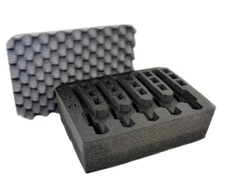 Pelican Vault V300 5 Pistol 18 Mag Custom Replacement Foam Insert Gun Case Doro