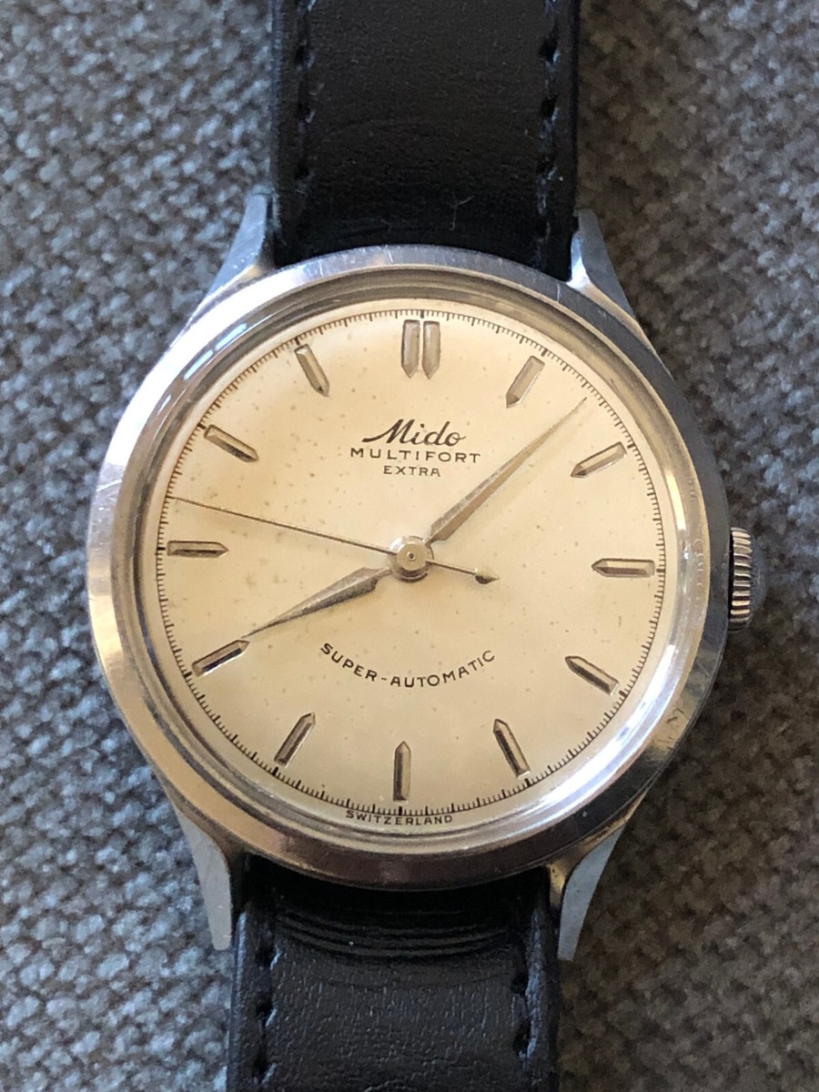 MIDO MULTIFORT EXTRA Super Automatic 34mm! Vintage Bumper