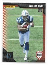 2018 Panini Instant Nyheim Hines RPS First Look Rookie Card /227. rookie card picture