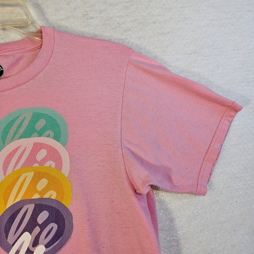 Mattel Barbie Pink T-shirt Womens Size Small Logo Cotton Tee Graphic Barbiecore - Picture 5 of 15