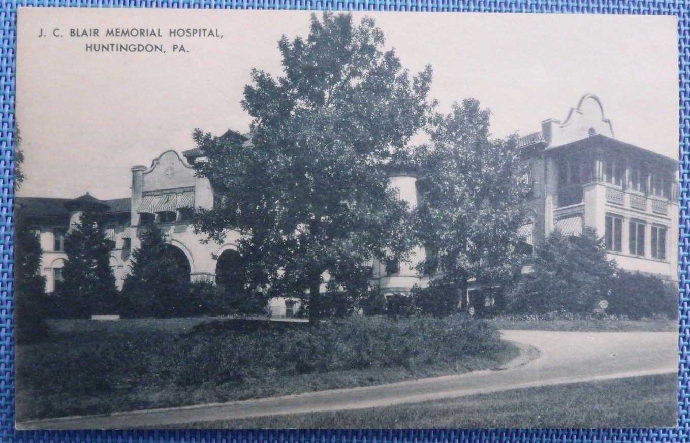 Huntingdon, PA J. C. Blair Memorial Hospital Postcard eBay