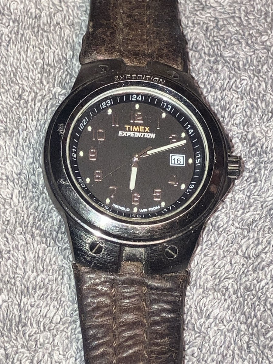 Vintage Timex Expedition Men's Watch Indiglo WR 100M Parts/repair