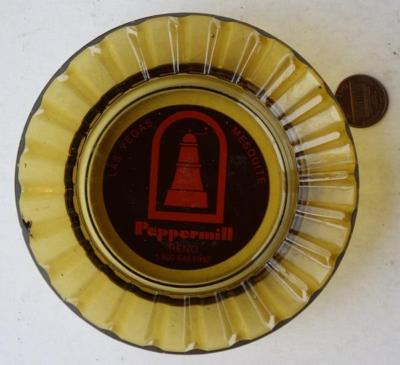 1970s Era Las Vegas Reno Mesquite Nevada Peppermill Restaurant ashtray VINTAGE--