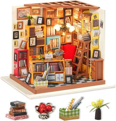 Rolife DIY Dollhouse Miniature Kit Wooden with LED Light Wood Doll House Gifts - Picture 2 of 122
