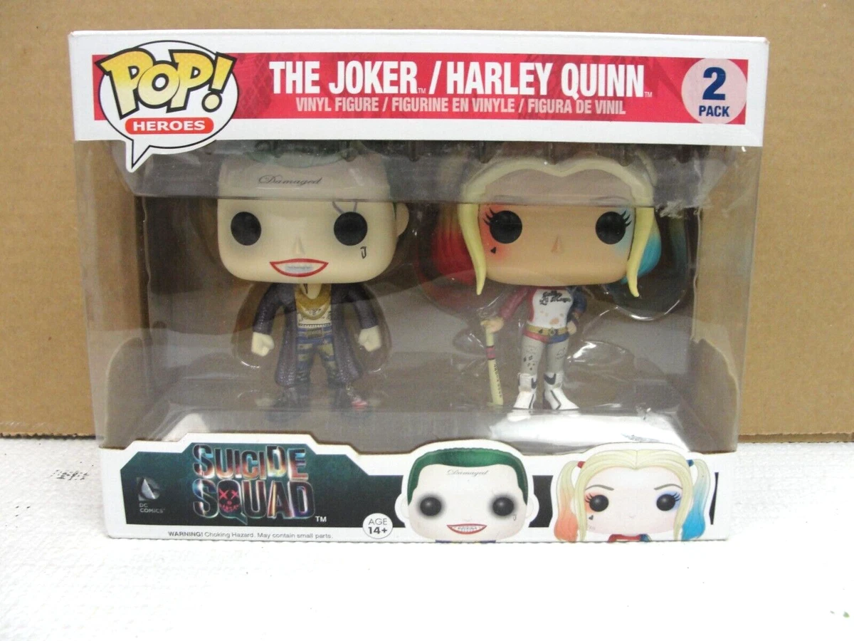 Funko POP Heroes Suicide Squad FYE Exclusive 2pk Joker and Harley Quinn