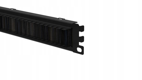 RACK 10 inch & 19 inch 1U 2U Kabelinvoerpaneel met borstelstripinzetstuk - Zdjęcie 18 z 25