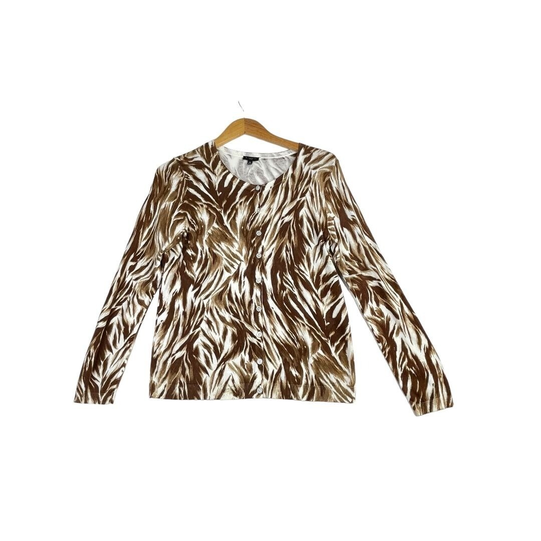 Talbots Button Down Cardigan size Medium Petite B… - image 1