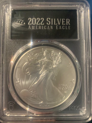 2022 American Silver Eagle- MS70- PCGS First Strike- Black Label