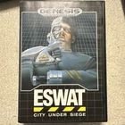 ESWAT Sega Genesis Complete Official SEGA Case Box Complete with Manual POSTER