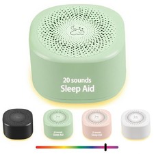 Travel White Noise Sound Machine for Adults, Babies; 20 Sounds, Portable