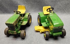 Lot Vintage ERTL John Deere Riding Lawn Mower Garden Tractor 140 Metal Toy 1:16
