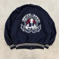 VTG Rare Samual Adams Boston Lager Beer Dehen Wool Varsity Jacket Mens XL