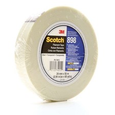 3M Scotch Filament Tape 898, Clear, 24 mm x 55 m, 6.6 mil