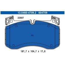 Satz Bremsbel&auml;ge Bremskl&ouml;tze vorne f&uuml;r Mercedes GLS X167 | 272072