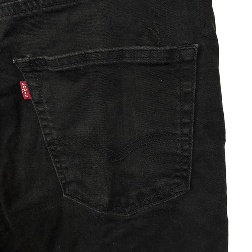 Levi's 569 pantaloncino uomo dritto vestibilità ampia taglia 38 nero denim elasticizzato - Foto 4 di 6