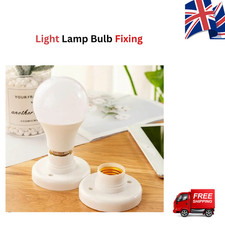 E27 Light Bulb Holder Socket White Screw Cap Lamp Base Ceiling 6A UK