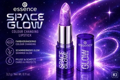 essence SPACE GLOW Colour Changing Lipstick Farbverändernder Lippenstift 3,2 g