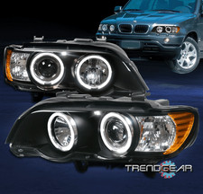 For 00 01 02 03 Bmw E53 X5 Led Halo Ring Projector Headlight Headlamp Lamp Black For 00 01 02 03 Bmw E53 X5 Led Halo Ring Projector Headlight Headlamp Lamp Black