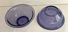 2 Lot Vtg Pyrex Mixing Bowl Purple Amethyst Glass 322 7” Nest Mix Serve Cook USA