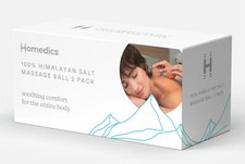Homedics 100 Himalayan Salt Massage Ball 2 Pack New Sealed Free Shipping