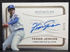 2023 Topps Definitive Fergie Jenkins Legendary Auto /25 CUBS 🔥🔥