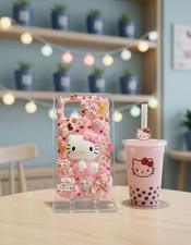 Funda de teléfono personalizada Kawaii Hello Kitty hecha a mano