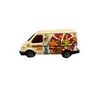 Vintage 1995 Mattel Hot Wheels Scooby Doo Mystery Machine White Ford Transit Van