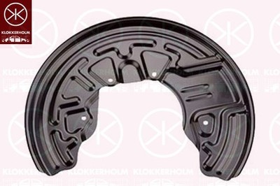Vorderachse rechts KLOKKERHOLM 0028378 Spritzblech, Bremsscheibe für AUDI