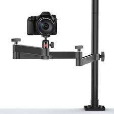 ULANZI Overhead Camera Desk Mount Stand 75cm Flexible Arm 2kg Aluminum