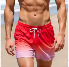 Men Swim Trunks Quick Dry Board Shorts Bathing Suit Beach Surf Pockets