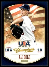 A.J. Cole 2013 Panini USA Baseball Champions #54 MLB READ FREE SHIP AutographDen