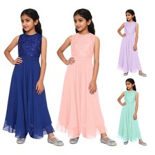 Girls' Lace Floral Formal Wedding Outfits Romper Wide Leg Pants Jumpsuit Romper