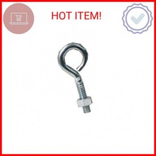 Hampton 1/4 in. x 2 in. L Zinc-Plated Steel Eyebolt Nut Included