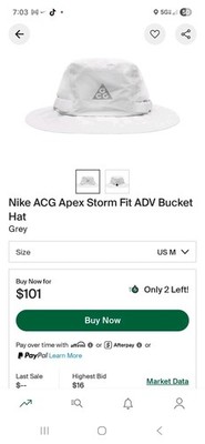 Nike ACG APEX Storm Fit ADV Bucket Hat FQ6845-025 NWT SIZE MEDIUM