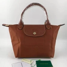 LONGCHAMP Le Pliage Original S Handbag Cognac - Recycled canvas New