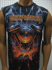 nwt Harley-Davidson Men's Genuine Evo Lightning Muscle Shirt 96481-25VM