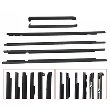 For Toyota Land Cruiser Prado GX470 Quarter & Door Belt Moulding Black SET 03-09