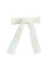 Gorgeous Pearl Beaded Large Bow Hair Clip Preowned Wedding Clip Paris Barrette