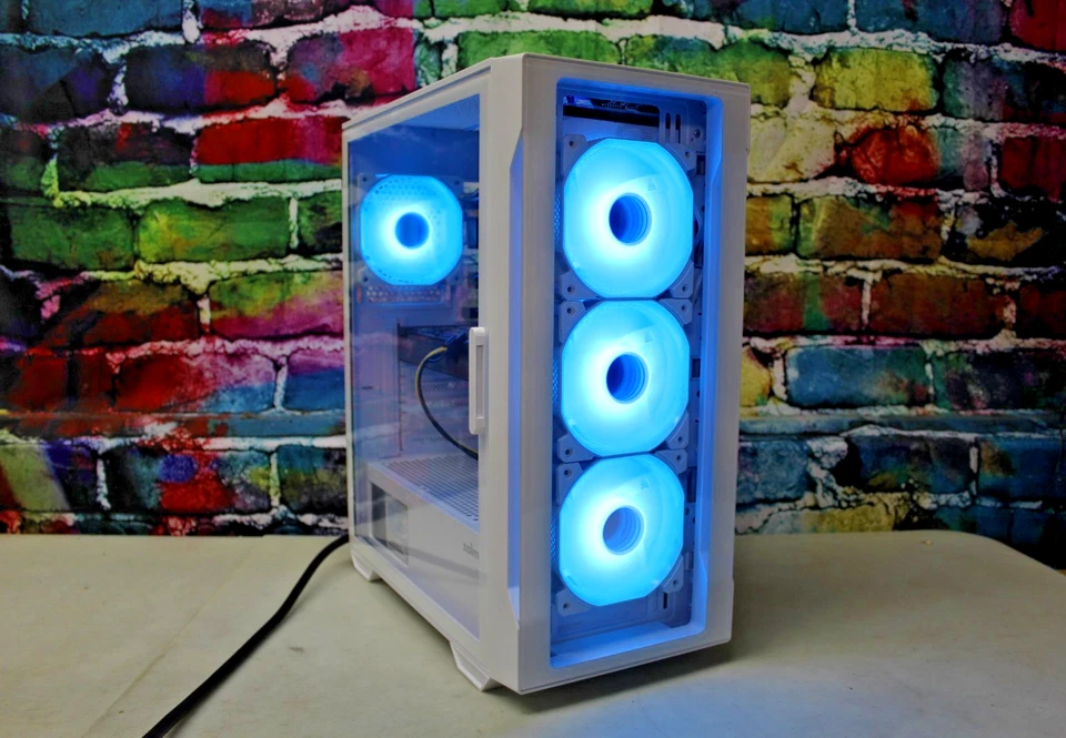 Custom RGB Gaming Desktop PC Intel i7 Quad 8 GB 500 SSD Nvidia Quadro K620 2 GB - Image 2 of 4