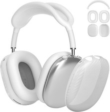 Case Cover for AirPods Max Headphones,AHBTEYM Carbon Fiber Matte White