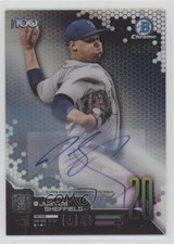 2019 Bowman Scouts' Top 100 Auto 10/50 Justus Sheffield #BTP-20 Auto 13b2
