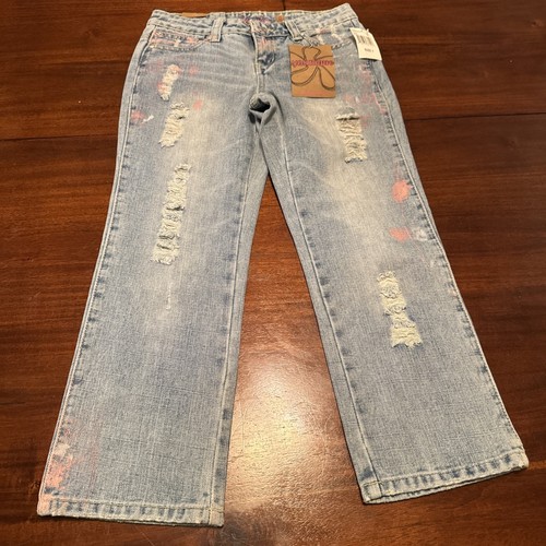 Jean Bootcut Younique Juniors Taille 1 – Noir Acid Wash Déchiré