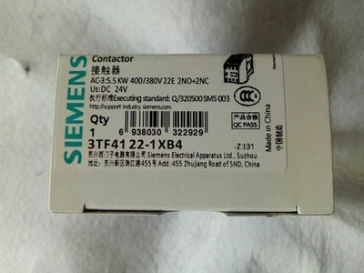 1PC NEW IN BOX   3TF4122-1XB4 3TF41 22-1XB4  Contactor 1 year warranty *gb