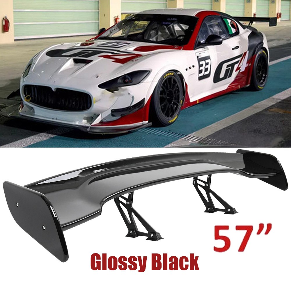 For Maserati GTS Gran Turismo Gloss Black 57in Rear Spoiler Wing Truck GT style