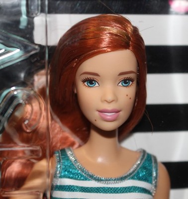 Barbie Fashionistas #16 redhead mit Asha Face #DGY63, neu / nrfb Glam Team