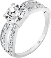 Damen SolitäR Ring 925 Sterling Silber Zirkonia Kristall Gr. 52